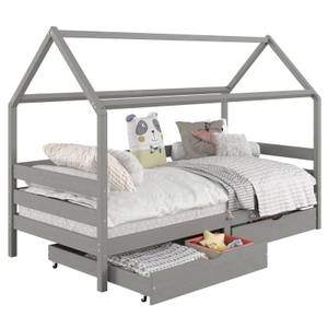 Lit cabane CLIA 90x190 cm Gris