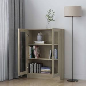 Vitrinenschrank 3005130-1 Eiche Sonoma Dekor - Höhe: 115 cm