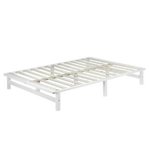 Lit palette en bois 1966 Largeur : 140 cm - Blanc