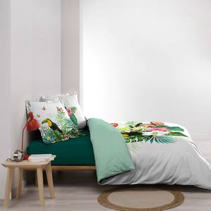 Housse de couette + 2 taies d'oreiller H Vert - Textile - 240 x 1 x 260 cm