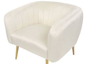 Fauteuil LACONIA Beige - Crème - Doré