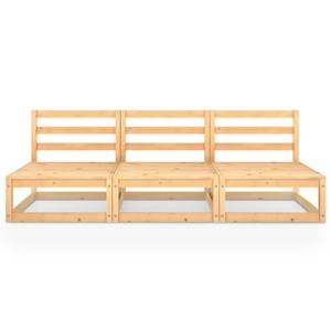 3-Sitzer-Sofa Braun - Massivholz - Holzart/Dekor - 70 x 67 x 70 cm