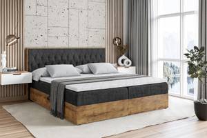 Boxspringbett LOLLI5 Schwarz - Breite: 200 cm - H3