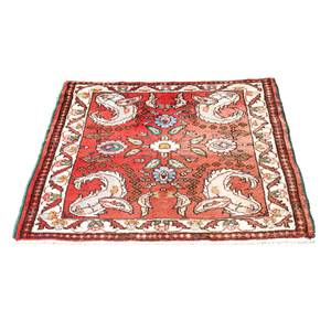 Sarough - 81x75cm Rot - Naturfaser - 75 x 1 x 81 cm