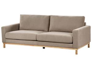 3-Sitzer Sofa SIGGARD Beige - Eiche Hell - Taupe