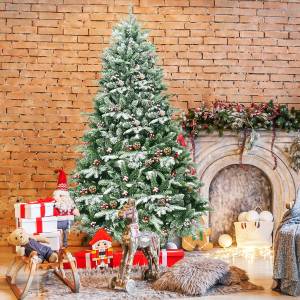 195cm Künstlicher Weihnachtsbaum Grün - Kunststoff - 115 x 195 x 115 cm