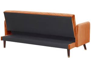 3-Sitzer Sofa SENJA Eiche Dunkel - Orange