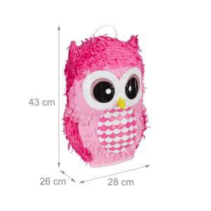 3 x Pinata Eule in Pink 3er Set