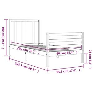 Bettgestell-K-3115 96 x 206 cm