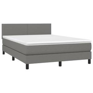 Boxspringbett 3017265-3 Dunkelgrau - 144 x 203 cm