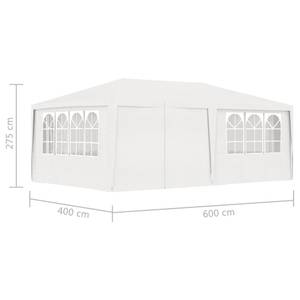 Tente de réception Blanc - Textile - 600 x 275 x 400 cm
