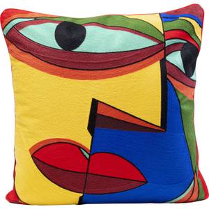 Coussin Faccia Arte droite Textile - 50 x 50 x 5 cm