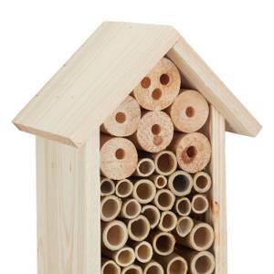 Insektenhotel mit Erdspieß Braun - Bambus - Holzwerkstoff - 16 x 148 x 11 cm