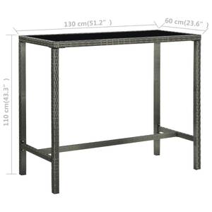 Bar-Set (5-teilig) 3008722-2 Grau - 60 x 130 cm