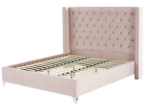 Doppelbett LUBBON Pink - Silber - 209 x 142 x 215 cm