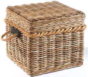 Truhe KUBUHOCK50 Grau - Rattan - 50 x 45 x 50 cm