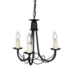 Lustre GOTICA 5 Noir - Métal - 37 x 101 x 37 cm