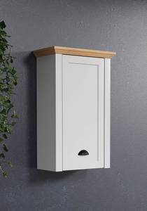 Armoire de toilette Landside Gris - En partie en bois massif - 46 x 73 x 24 cm