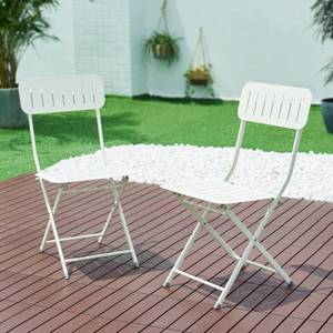 Lot de 2 chaises pliantes Sande Blanc