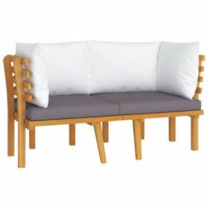 Gartensofa Grau - Massivholz - Holzart/Dekor - 65 x 65 x 130 cm