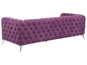 3-Sitzer Sofa SOTRA Violett - Silber