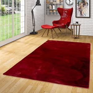 Luxus Super Soft Fellteppich Plush Rot - 140 x 180 cm