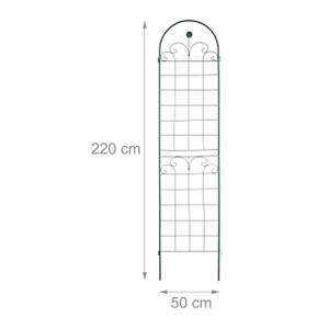 Lot de 2 Grilles tuteur 220 cm Vert - Métal - 50 x 220 x 2 cm