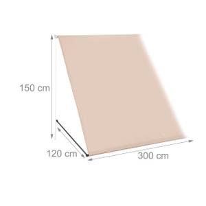 Auvent pour fenêtre de couleur sable Largeur : 300 cm