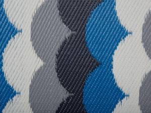 Teppich BELLARY Schwarz - Blau - Grau - Weiß - Textil - 180 x 90 x 90 cm