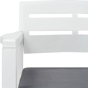 Outdoor-Lounge-Set (4-teilig) Weiß - Kunststoff - 133 x 75 x 65 cm