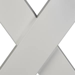 Tischbeine 2er Set X-Form Grau - Metall - Kunststoff - 60 x 74 x 5 cm