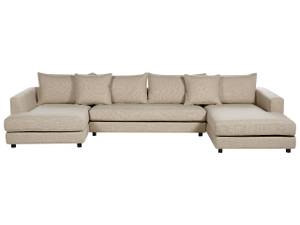 U-förmiges Sofa LILVIKEN Beige - Schwarz