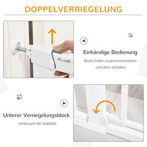 Türschutzgitter D06-110V02 Weiß - Metall - 2 x 76 x 131 cm