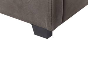 Lit double VINCENNES Beige - Noir - Taupe - Largeur : 187 cm