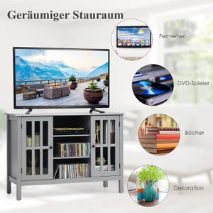 3-stufiger TV Schrank 109cm Grau - Holzwerkstoff - 40 x 77 x 109 cm