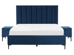 Set de chambre SEZANNE Noir - Bleu - Bleu marine - Largeur : 170 cm