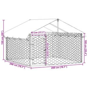 Hundezwinger 3010969 200 x 200 cm