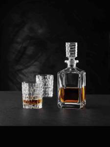 Whiskygläser Karaffe Bossa Nova 3er Set Glas - 1 x 1 x 1 cm
