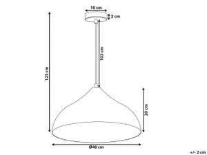 Lampe suspension ISKAR Cuivre - Argenté