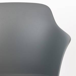 Fauteuil de table Tango Matière plastique / Acier - Gris