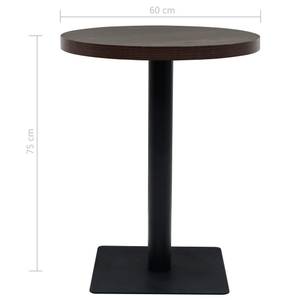 Bistrotisch 295681-2 Dunkelgrau - 60 x 60 cm