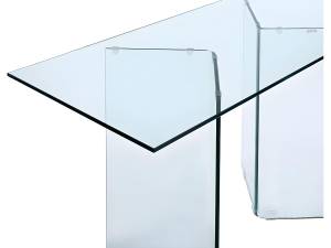 Schreibtisch CLARISSA Glas - 60 x 75 x 140 cm