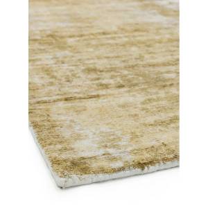 Tapis de salon moderne fait main BYGAT Jaune - 160 x 230 cm