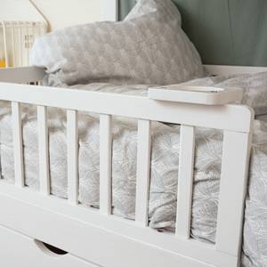 Kinderbett STERNENLAND mit Schubladen Weiß - Bettkasten beidseitig