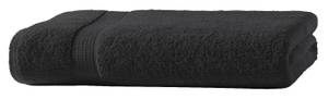 Badetuch schwarz 100x150 cm Frottee Schwarz - Textil - 100 x 1 x 150 cm