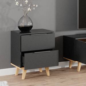 Commode Neptune anthracite/sonoma petit 45 x 60 cm