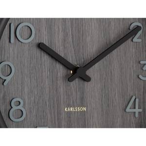 Horloge murale Pure Marron - Bois manufacturé - 22 x 22 x 5 cm