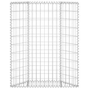 Gabionen-Hochbeet 3011657 80 x 80 cm