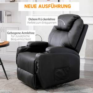 Massagesessel 700-029V03BK Esche Schwarz Dekor