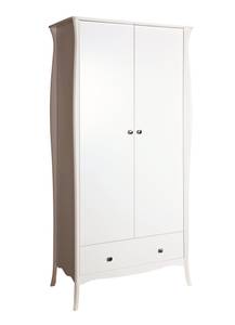 l' armoire Baroque Blanc crème - Blanc - Largeur : 99 cm